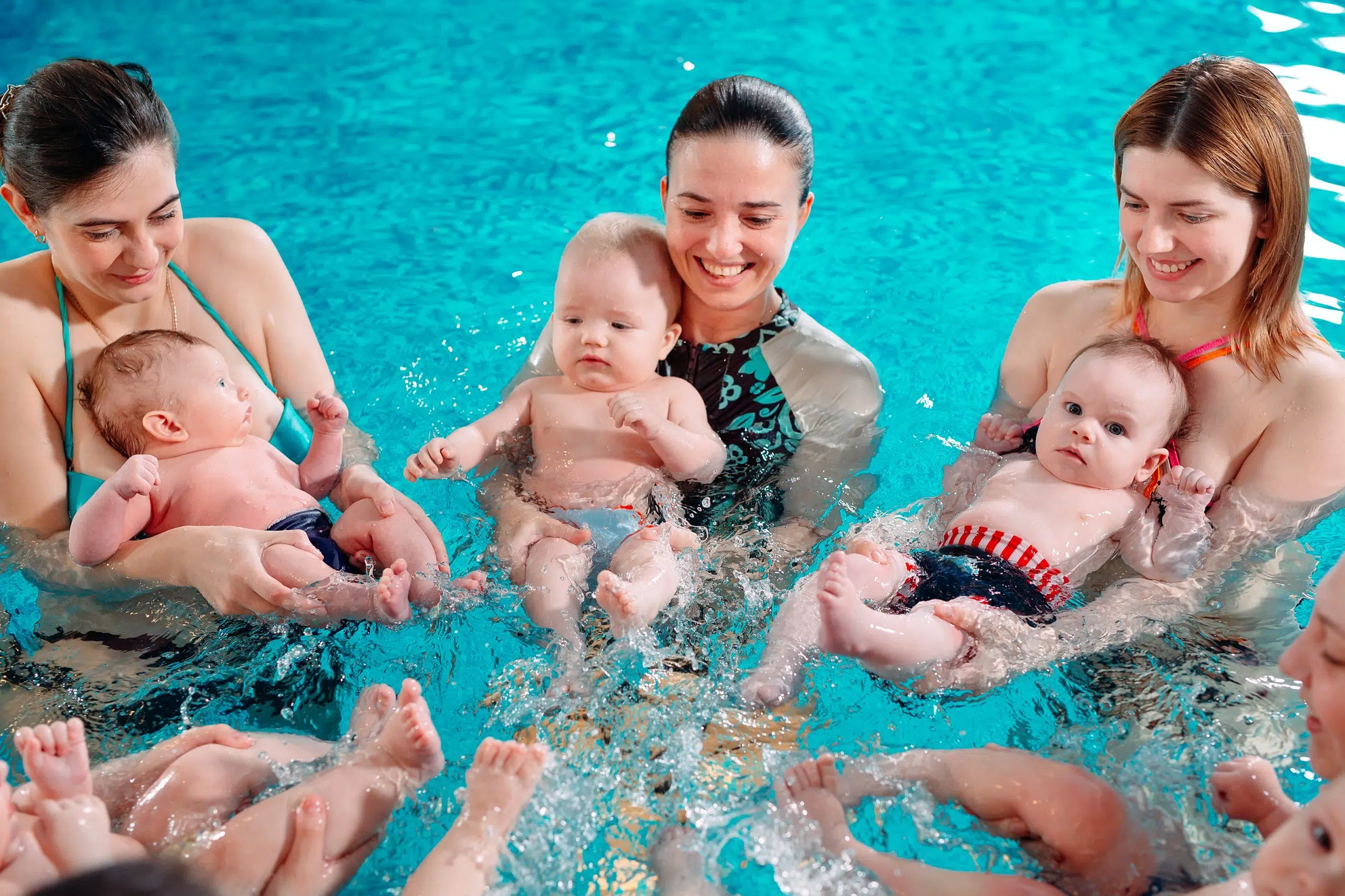 séance bébé nageur chez les Petits Canards